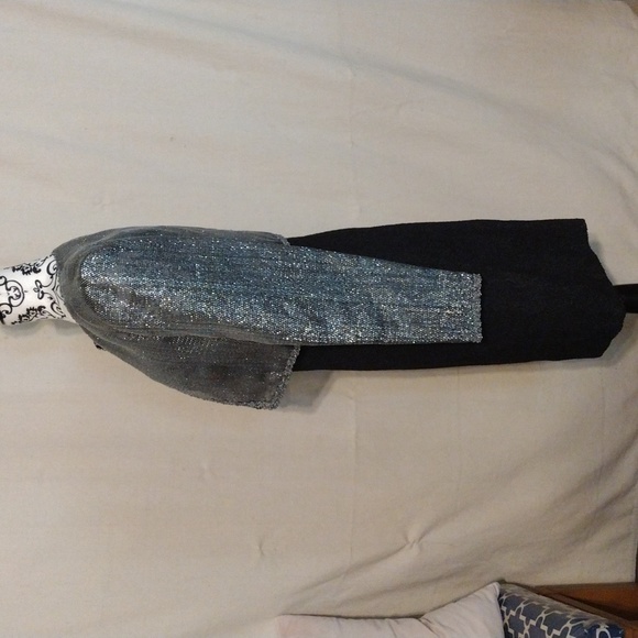 USA Made Rare Vintage Ritzy Unique Evening Midi Dress w Bolero Cloque Sz 10 - Picture 3 of 14